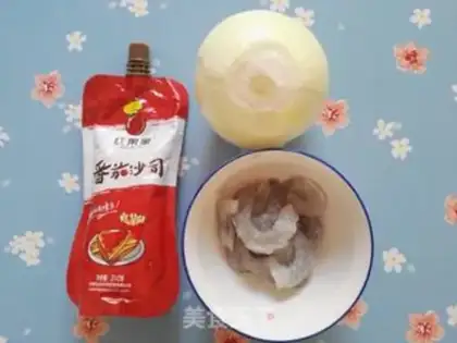 Make Cheese and shrimp step 0