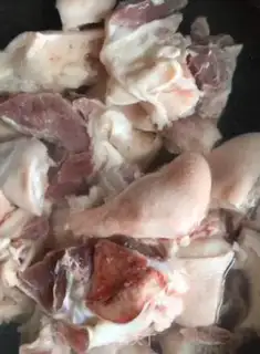 Make The foot of a pig step 0