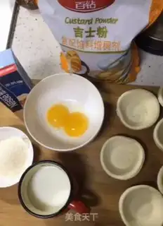 Make Milk and eggs step 0