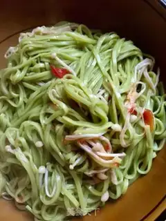 Make Fat cow spinach noodles step 13
