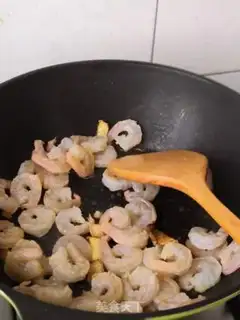 Make Round cabbage and shrimp step 6