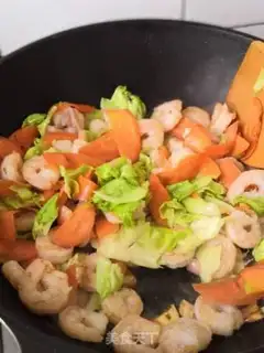 Make Round cabbage and shrimp step 7