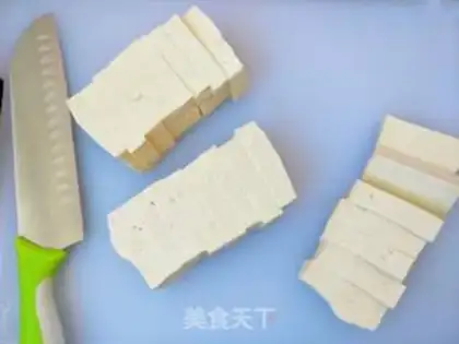 Make Orange juice tofu step 1