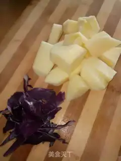 Make Blue apple milkshake step 1