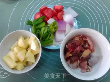 Make Curry chicken step 1