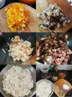 Make Fried Vietnamese rice step 1