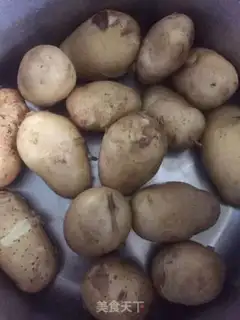Make Spam peppers, potatoes step 0