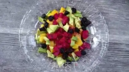 Make Fruit yogurt salad step 1