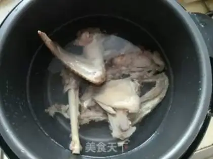 Make Meat and rice line step 0