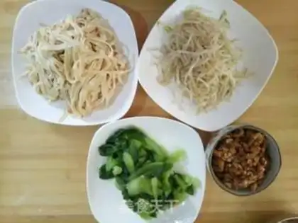 Make Meat and rice line step 2
