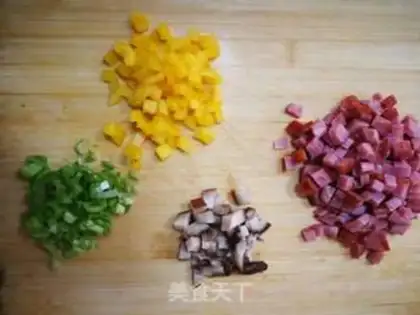 Make Egg fried rice step 1