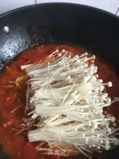 Make Tomato gold needle fat cow step 8