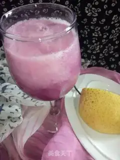 Make A summer drink of violet kale step 4