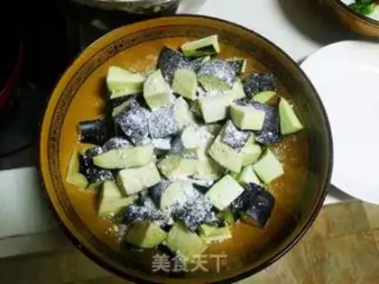 Make Red eggplant step 1