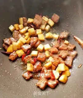 Make Black pepper beef abalone mushrooms step 4