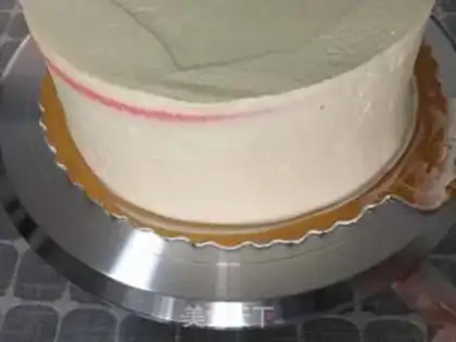 Make Rainbow cake (8 inches) step 13