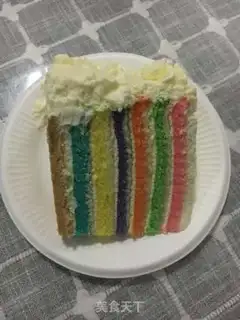 Make Rainbow cake (8 inches) step 17