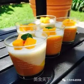 Make Sour milk, mango cream step 5