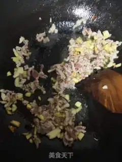Make lentils fried meat step 4
