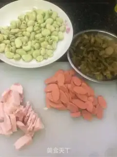 Make Soybeans for ham sausage step 0