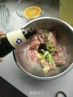 Make Orange chicken leg step 1