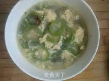 Make Tastes of melon egg soup step 7