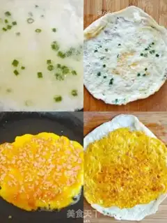 Make Egg and ham rolls step 2