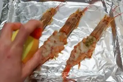 Make Chestfish, Argentine red shrimp step 3