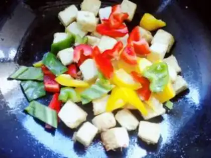 Make Pepper tofu step 4