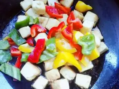 Make Pepper tofu step 5