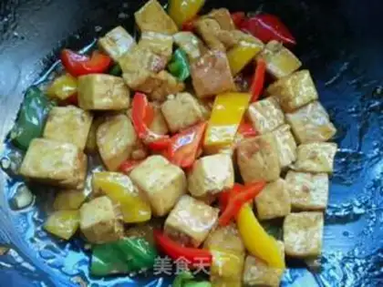 Make Pepper tofu step 6