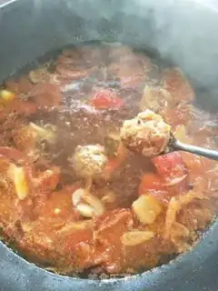 Make Tomato meatball soup step 6
