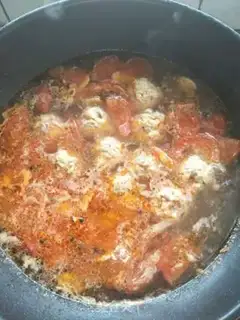 Make Tomato meatball soup step 7