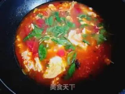Make Tomato egg soup noodles step 13