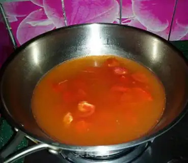 Make Tomato eggs and liver soup step 6