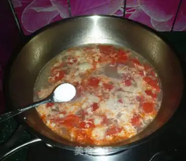 Make Tomato eggs and liver soup step 10