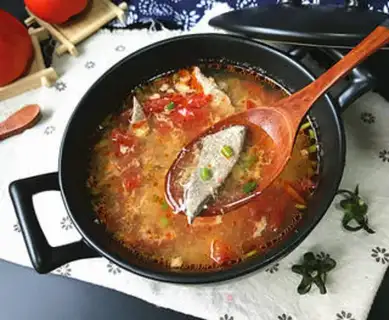 Make Tomato eggs and liver soup step 12