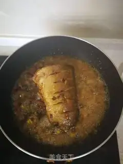 Make Pizza dry-burned fish step 7