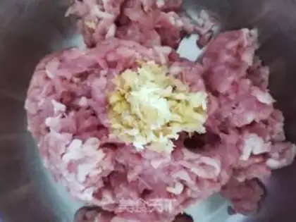 Make Pork dumplings step 1