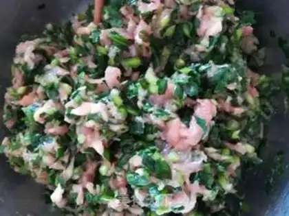 Make Pork dumplings step 4