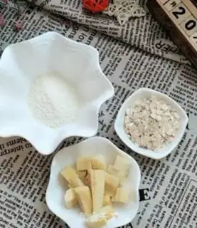 Make Banana wheat flour step 0