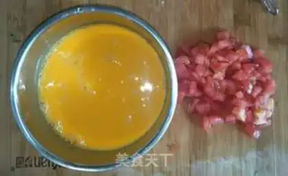 Make Tomato egg cake step 2