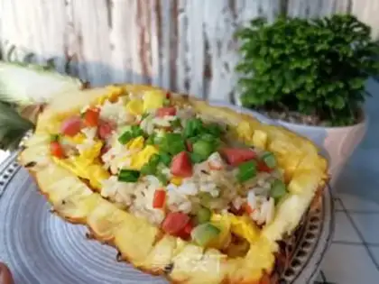 Make Pineapple rice step 15
