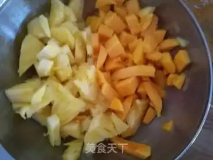 Make Pineapple mango juice step 5