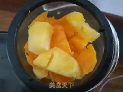 Make Pineapple mango juice step 6
