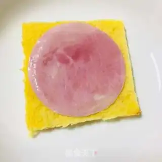 Make Ham cheese toast step 1