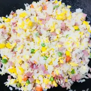Make Bacon fried rice step 4