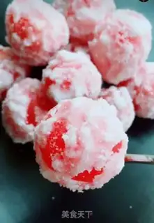 Make Little tomato snowball step 4