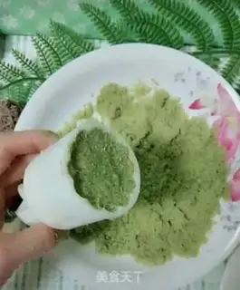 Make Green bean cake step 7
