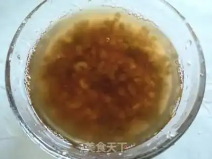 Make Ice and green bean sand step 1